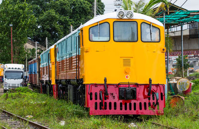 Train on railroad track