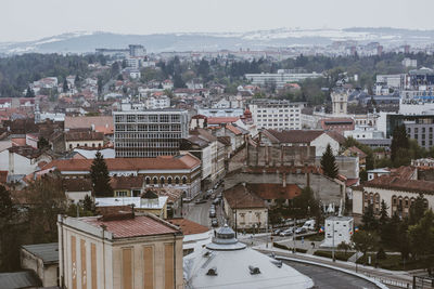 Cluj overview of old buildings 