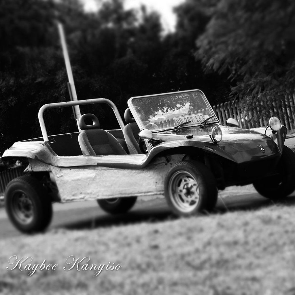 land vehicle, transportation, mode of transport, selective focus, car, focus on foreground, close-up, field, grass, stationary, still life, day, toy, outdoors, single object, no people, sunlight, abandoned, street, childhood