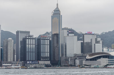 View of skyscrapers in city