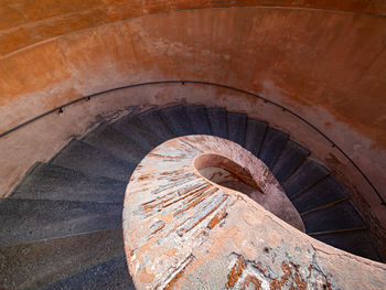 Spiral staircase in san luca basilica