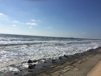 Scenic view of sea against sky