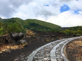 Scenic view of landscape against sky