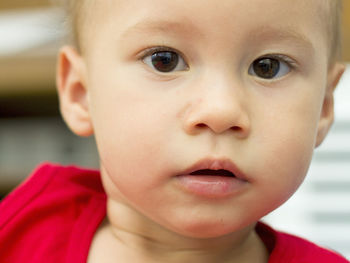 Close-up portrait of boy