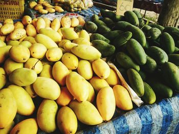 Fruits for sale at market stall