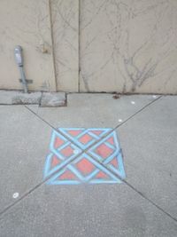 Close-up view of paving stone