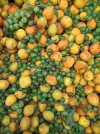 Full frame shot of fruits for sale