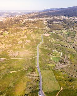 High angle view of landscape