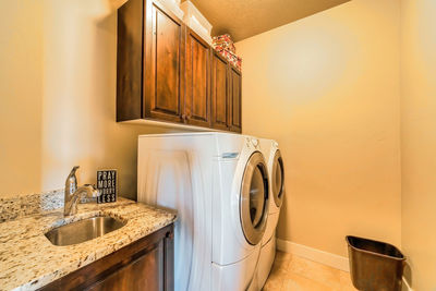 Traditional windmill in bathroom at home