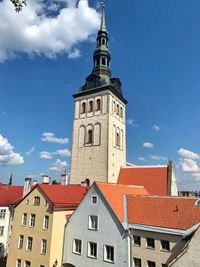 Low angle view of historic building against sky