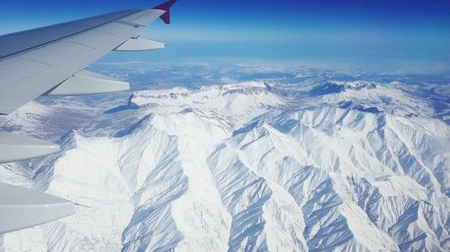 Aerial view of landscape against sky