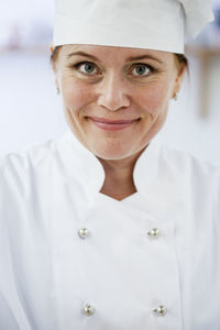 Portrait of female chef