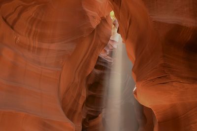 Low angle view of rock formation