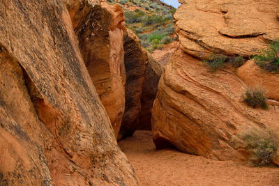 Rock formations slot canyon 