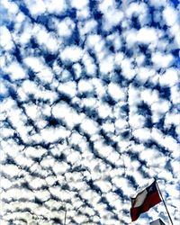 Low angle view of cloudscape against cloudy sky