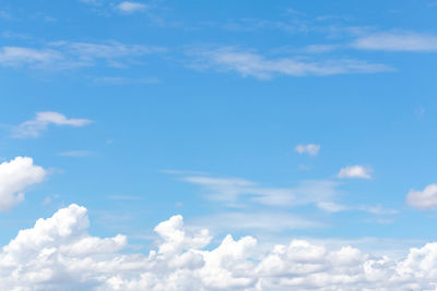 Low angle view of clouds in sky