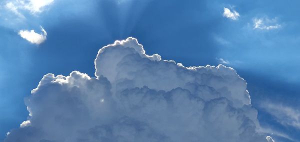 Low angle view of clouds in sky