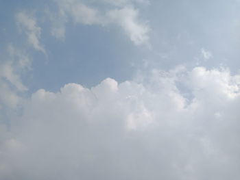 Low angle view of clouds in sky