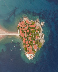 High angle view of swimming pool