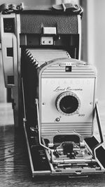 Close-up of camera