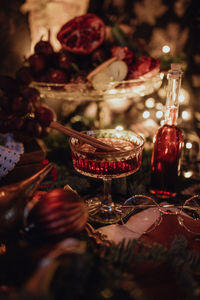 Close-up of christmas decorations