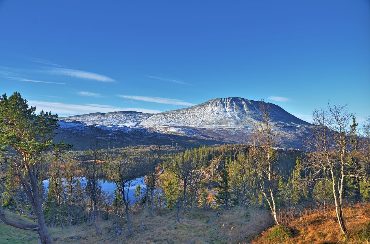 mountain, tranquil scene, tranquility, mountain range, scenics, beauty in nature, blue, landscape, snow, nature, winter, tree, sky, cold temperature, non-urban scene, clear sky, idyllic, snowcapped mountain, day, season