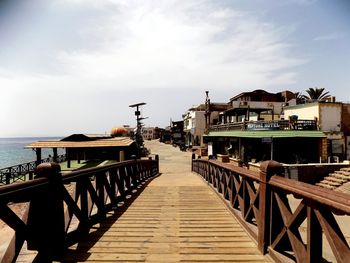 View of boardwalk seen from pier