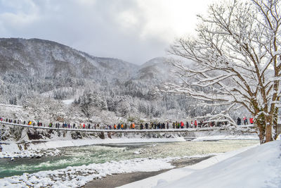 Deep snow stock photos high-res pictures. winter in shirakawa-go, gifu, japan