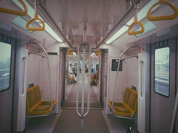 Interior of train