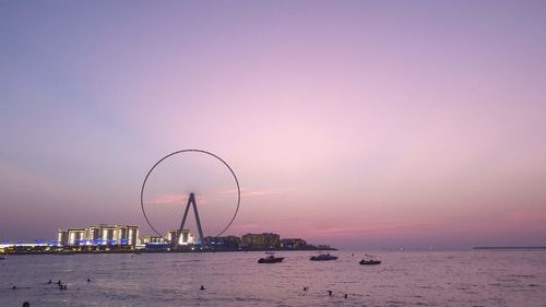 Dubai sea skyline