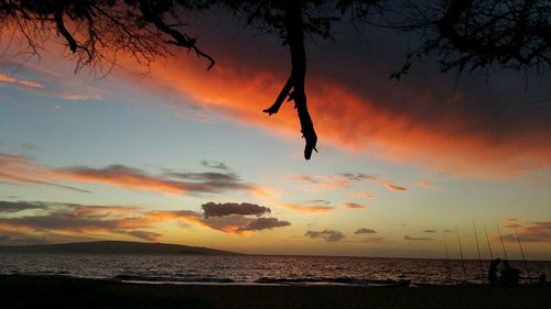 Sunset over sea