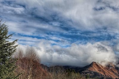 Scenic view of land against sky