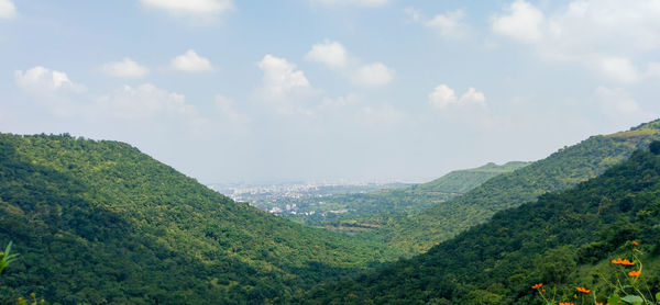 Scenic view of landscape against sky