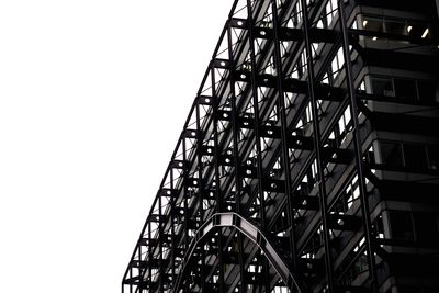 Low angle view of building against clear sky