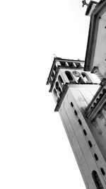 Low angle view of building against clear sky