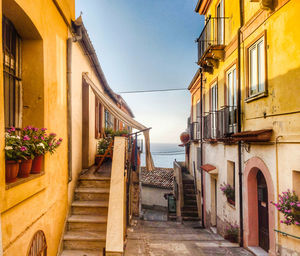 Alley amidst buildings in town