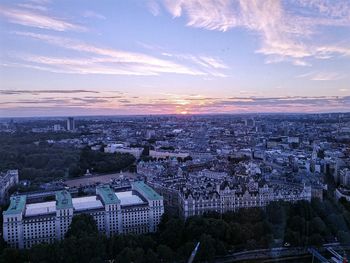 High angle view of cityscape