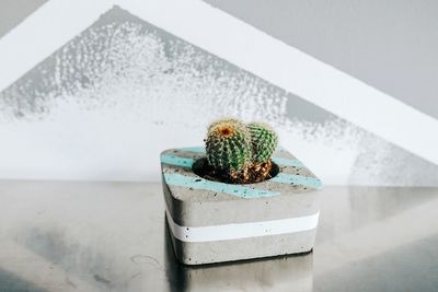 Close-up of spoon on table