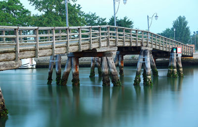 Bridge over river against sky