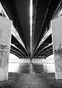 View of bridge over river