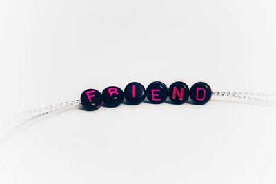 Close-up of pencil over white background