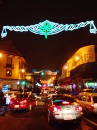 City street at night