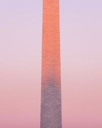 Low angle view of monument against clear sky