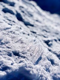 Full frame shot of snowcapped mountain