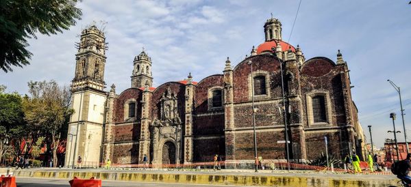 Low angle view of historical building against sky