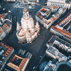 High angle view of cityscape