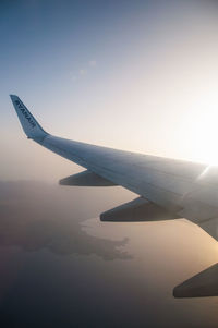 Airplane flying in sky