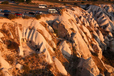 View of rock formations