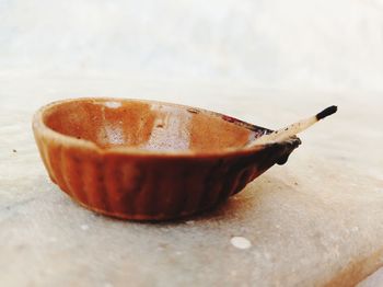 Close-up of coffee on table