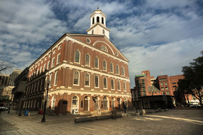 Exterior of building against sky in city